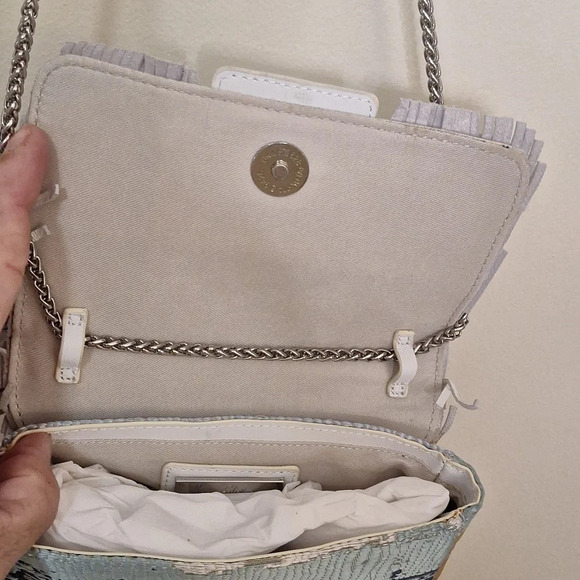 Sam Edelman Fringed Annabell mini  crossbody bag - Picture 11 of 16
